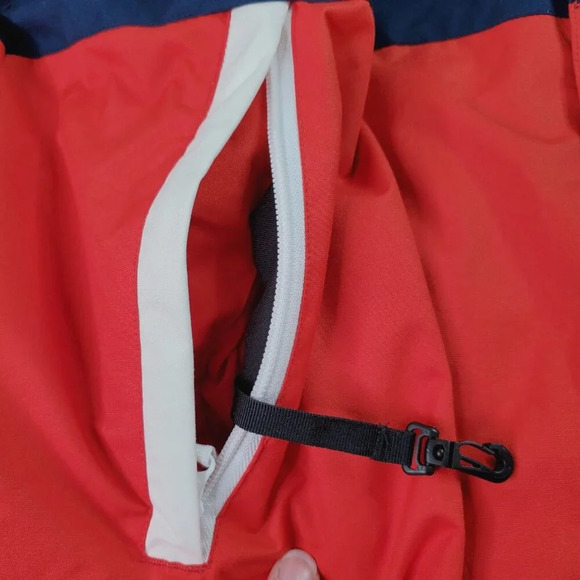 Adidas 10K Riding Jacket Mens XL Navy Red Hooded Windbreaker Snowboard Gorpcore - Picture 9 of 16